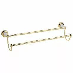 Heritage Bathrooms Heritage - Clifton Double Towel Rail - Vintage Gold - ACA07