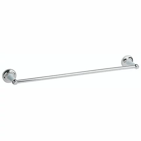 Heritage Bathrooms Heritage - Clifton Single Towel Rail - Chrome - ACC06 1 Heritage Bathrooms Heritage - Clifton Single Towel Rail - Chrome - ACC06