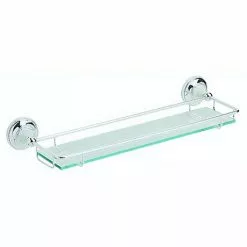 Heritage Bathrooms Heritage - Clifton Glass Gallery Shelf - Chrome - ACC08