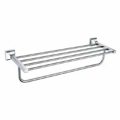 Heritage Bathrooms Heritage Chancery Double Bathroom Towel Shelf - Chrome - ACHDBTC