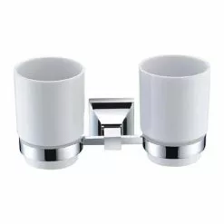 Heritage Bathrooms Heritage Chancery Double Tumbler & Holder - Chrome - ACHDTHC