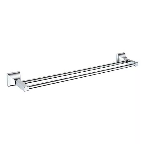 Heritage Bathrooms Heritage Chancery Double Towel Rail - Chrome - ACHDTRC 1 Heritage Bathrooms Heritage Chancery Double Towel Rail - Chrome - ACHDTRC