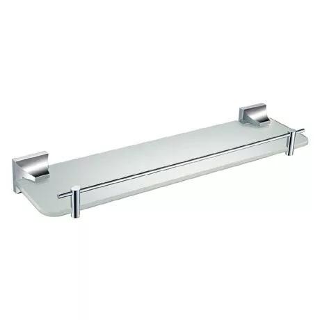Heritage Bathrooms Heritage Chancery Single Glass Shelf - Chrome - ACHSGSC 1 Heritage Bathrooms Heritage Chancery Single Glass Shelf - Chrome - ACHSGSC