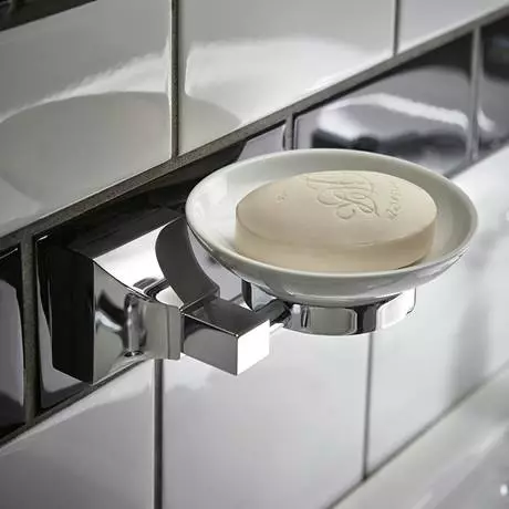 Heritage Bathrooms Heritage Chancery Soap Dish & Holder - Chrome - ACHSPDC 2 Heritage Bathrooms Heritage Chancery Soap Dish & Holder - Chrome - ACHSPDC - Image 2