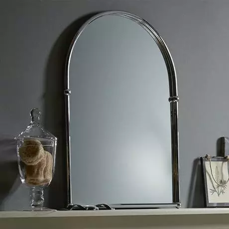 Heritage Bathrooms Heritage - Arched Mirror - Chrome - AHC09 2 Heritage Bathrooms Heritage - Arched Mirror - Chrome - AHC09 - Image 2