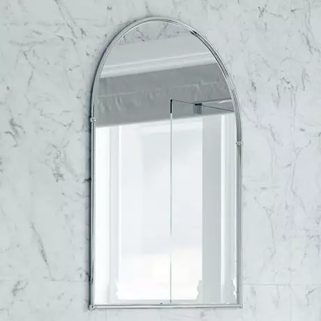 Heritage Bathrooms Heritage - Arched Mirror - Chrome - AHC09 3 Heritage Bathrooms Heritage - Arched Mirror - Chrome - AHC09 - Image 3