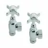 Heritage Bathrooms Heritage - Traditional Heated Towel Rail Valves - Chrome - AHC75