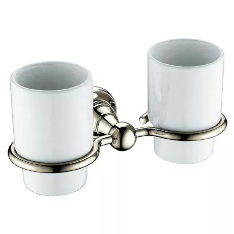 Heritage Bathrooms Heritage Holborn Double Tumbler & Holder - Vintage Gold - AHODTHG 1 Heritage Bathrooms Heritage Holborn Double Tumbler & Holder - Vintage Gold - AHODTHG