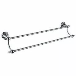 Heritage Bathrooms Heritage Holborn Double Towel Rail - Chrome - AHODTRC