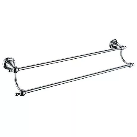 Heritage Bathrooms Heritage Holborn Double Towel Rail - Chrome - AHODTRC 1 Heritage Bathrooms Heritage Holborn Double Towel Rail - Chrome - AHODTRC