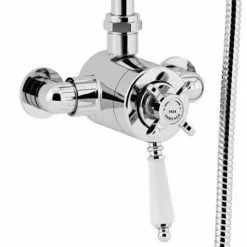Heritage Bathrooms Heritage Avenbury Exposed Shower With Deluxe Fixed Riser Kit & Diverter To Handset - AVEDUAL01 9 Heritage Bathrooms Heritage Avenbury Exposed Shower With Deluxe Fixed Riser Kit & Diverter To Handset - AVEDUAL01 -Heritage Bathrooms shop AVEDUAL01 D4 460