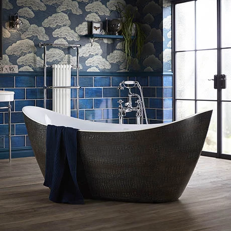 Heritage Bathrooms Heritage Alderley Croc Skin Effect Freestanding Acrylic Bath (1730 X 730mm) 1 Heritage Bathrooms Heritage Alderley Croc Skin Effect Freestanding Acrylic Bath (1730 X 730mm)