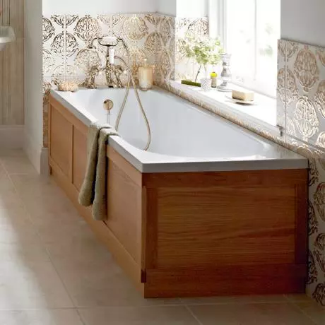 Heritage Bathrooms Heritage Dorchester Single Ended 2TH Bath With Solid Skin (1700x700mm) 2 Heritage Bathrooms Heritage Dorchester Single Ended 2TH Bath With Solid Skin (1700x700mm) - Image 2