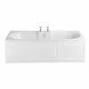 Heritage Bathrooms Heritage Dorchester Double Ended 2TH Bath With Solid Skin (1700x750mm)