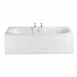 Heritage Bathrooms Heritage Dorchester Double Ended 2TH Bath With Solid Skin (1700x750mm)