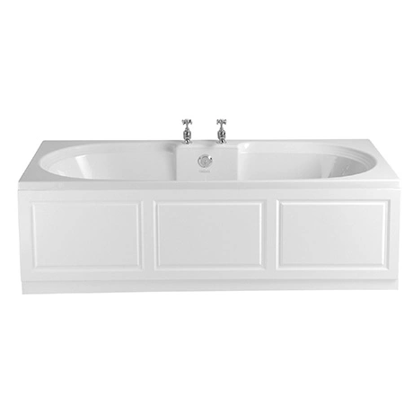 Heritage Bathrooms Heritage Dorchester Double Ended 2TH Bath With Solid Skin (1800x800mm) 1 Heritage Bathrooms Heritage Dorchester Double Ended 2TH Bath With Solid Skin (1800x800mm)