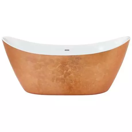 Heritage Bathrooms Heritage Hylton Freestanding Acrylic Bath (1730 X 730mm) - Copper Effect 2 Heritage Bathrooms Heritage Hylton Freestanding Acrylic Bath (1730 X 730mm) - Copper Effect - Image 2