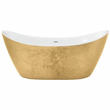Heritage Bathrooms Heritage Hylton Freestanding Acrylic Bath (1730 X 730mm) - Gold Effect 1 Heritage Bathrooms Heritage Hylton Freestanding Acrylic Bath (1730 X 730mm) - Gold Effect
