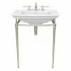 Heritage Bathrooms Heritage Abingdon Blenheim Basin & Washstand - Vintage Gold
