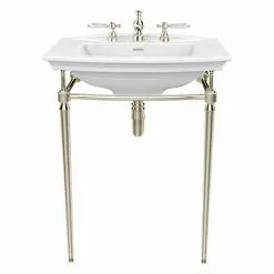 Heritage Bathrooms Heritage Abingdon Blenheim Basin & Washstand - Vintage Gold