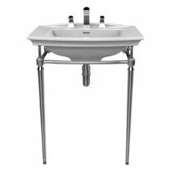 Heritage Bathrooms Heritage Abingdon Blenheim Basin & Washstand - Chrome