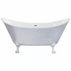 Heritage Bathrooms Heritage Lyddington Freestanding Acrylic Bath (1730 X 750mm) With Feet - Stainless Steel Effect 6 Heritage Bathrooms Heritage Lyddington Freestanding Acrylic Bath (1730 X 750mm) With Feet - Stainless Steel Effect -Heritage Bathrooms shop BLYFS00STL D3 460