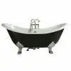 Heritage Bathrooms Heritage Devon Double Ended Slipper Cast Iron Bath (1800x770mm) With Feet