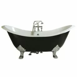 Heritage Bathrooms Heritage Devon Double Ended Slipper Cast Iron Bath (1800x770mm) With Feet
