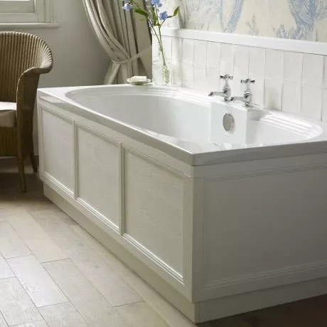 Heritage Bathrooms Heritage Dorchester Double Ended 2TH Bath With Solid Skin (1800x800mm) 2 Heritage Bathrooms Heritage Dorchester Double Ended 2TH Bath With Solid Skin (1800x800mm) - Image 2