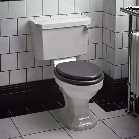 Heritage Bathrooms Heritage - Granley Deco Close Coupled Standard Height WC & Landscape Cistern - Various Lever Options 3 Heritage Bathrooms Heritage - Granley Deco Close Coupled Standard Height WC & Landscape Cistern - Various Lever Options - Image 3