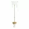 Heritage Bathrooms Heritage - Dorchester High-level WC & Gold Flush Pack