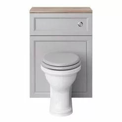 Heritage Bathrooms Heritage Caversham 600mm WC Unit - Dove Grey