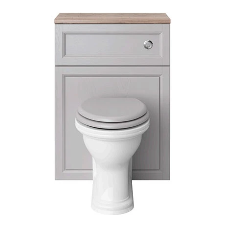 Heritage Bathrooms Heritage Caversham 600mm WC Unit - Dove Grey 1 Heritage Bathrooms Heritage Caversham 600mm WC Unit - Dove Grey