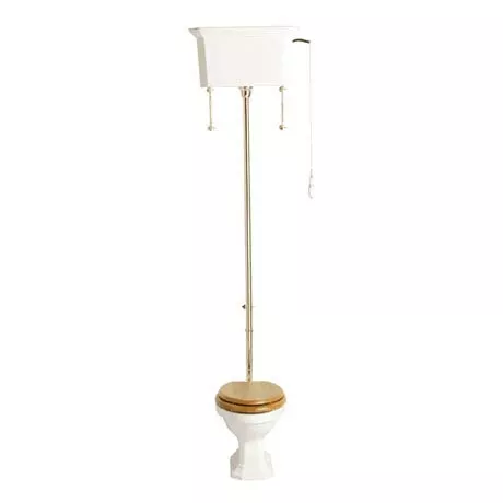 Heritage Bathrooms Heritage - Granley High-level WC & Gold Flush Pack 1 Heritage Bathrooms Heritage - Granley High-level WC & Gold Flush Pack