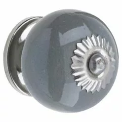 Heritage Bathrooms Heritage Ceramic Door Knob Grey - FKNCE02