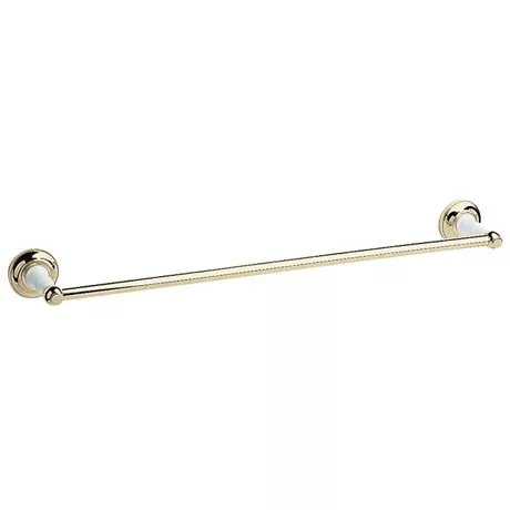 Heritage Bathrooms Heritage - Clifton Single Towel Rail - Vintage Gold - ACA06 1 Heritage Bathrooms Heritage - Clifton Single Towel Rail - Vintage Gold - ACA06