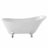Heritage Bathrooms Heritage Grantham Freestanding Slipper Bath With Feet (1550x670mm)