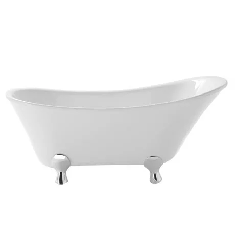 Heritage Bathrooms Heritage Grantham Freestanding Slipper Bath With Feet (1550x670mm) 1 Heritage Bathrooms Heritage Grantham Freestanding Slipper Bath With Feet (1550x670mm)