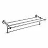 Heritage Bathrooms Heritage Holborn Double Bathroom Towel Shelf - Chrome - AHODBTC