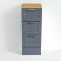 Heritage Bathrooms Heritage - Caversham 320mm Drawer Unit With Pewter Handles - Graphite