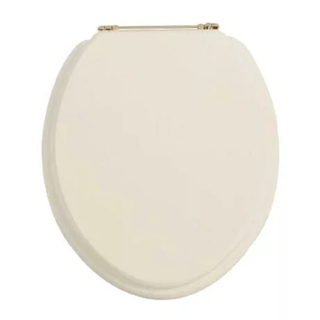 Heritage Bathrooms Heritage - Standard Toilet Seat With Gold Hinges - Various Colour Options 1 Heritage Bathrooms Heritage - Standard Toilet Seat With Gold Hinges - Various Colour Options