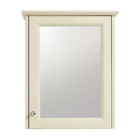 Heritage Bathrooms Heritage - Caversham Single Door Mirrored Wall Cabinet With Chrome Handle - Various Colour Options 1 Heritage Bathrooms Heritage - Caversham Single Door Mirrored Wall Cabinet With Chrome Handle - Various Colour Options