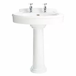 Heritage Bathrooms Heritage Claverton Standard Basin & Pedestal