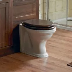 Heritage Bathrooms Heritage - Dorchester Back To Wall WC Pan 5 Heritage Bathrooms Heritage - Dorchester Back To Wall WC Pan -Heritage Bathrooms shop PDWF00 D2 460