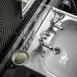 Heritage Bathrooms Heritage - Granley Deco 2TH Basin & Pedestal 7 Heritage Bathrooms Heritage - Granley Deco 2TH Basin & Pedestal -Heritage Bathrooms shop PGDW05 PGRW09 D3 460