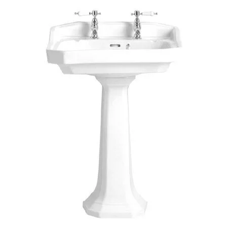 Heritage Bathrooms Heritage - Granley Standard Basin & Tall Pedestal - Various Tap Hole Options 1 Heritage Bathrooms Heritage - Granley Standard Basin & Tall Pedestal - Various Tap Hole Options