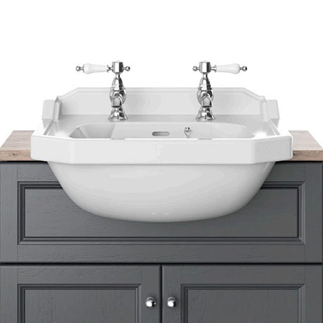 Heritage Bathrooms Heritage Granley Semi-Recessed Basin 1 Heritage Bathrooms Heritage Granley Semi-Recessed Basin
