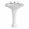 Heritage Bathrooms Heritage - Blenheim Basin & Pedestal - Various Tap Hole Options