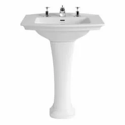 Heritage Bathrooms Heritage - Blenheim Basin & Pedestal - Various Tap Hole Options