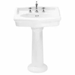 Heritage Bathrooms Heritage - New Victoria 3TH Standard Basin & Pedestal